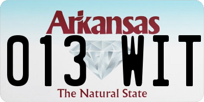 AR license plate 013WIT