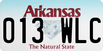 AR license plate 013WLC