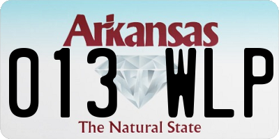 AR license plate 013WLP