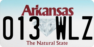 AR license plate 013WLZ