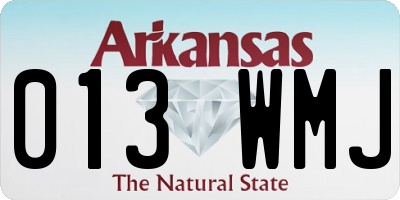 AR license plate 013WMJ