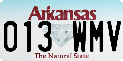 AR license plate 013WMV