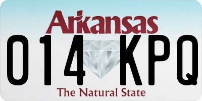 AR license plate 014KPQ