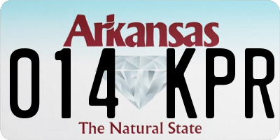 AR license plate 014KPR