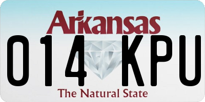 AR license plate 014KPU