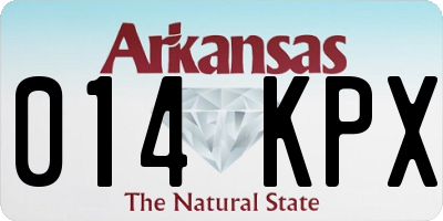 AR license plate 014KPX