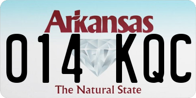 AR license plate 014KQC