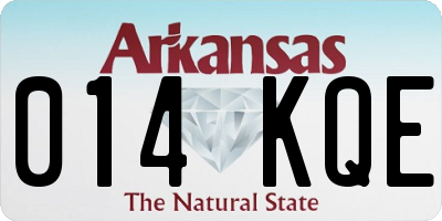 AR license plate 014KQE