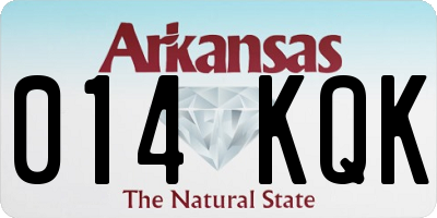 AR license plate 014KQK