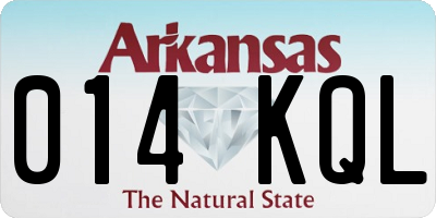 AR license plate 014KQL