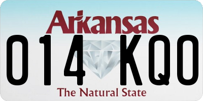 AR license plate 014KQO