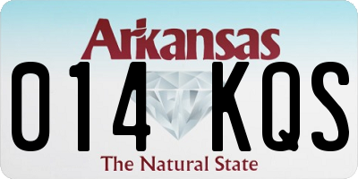 AR license plate 014KQS