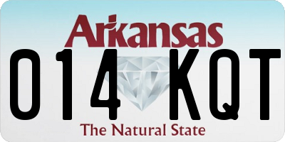 AR license plate 014KQT