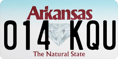 AR license plate 014KQU