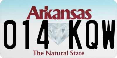 AR license plate 014KQW
