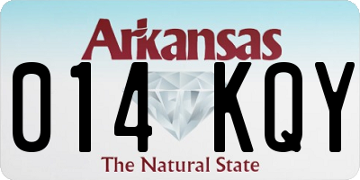 AR license plate 014KQY
