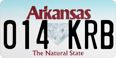 AR license plate 014KRB