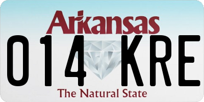 AR license plate 014KRE
