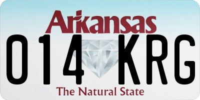 AR license plate 014KRG