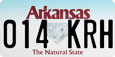 AR license plate 014KRH
