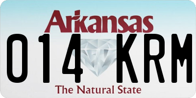 AR license plate 014KRM