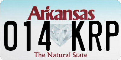 AR license plate 014KRP