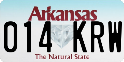 AR license plate 014KRW