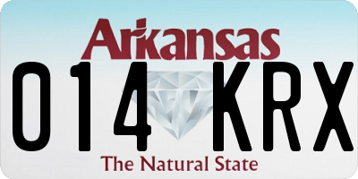 AR license plate 014KRX