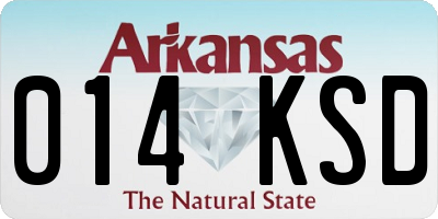 AR license plate 014KSD