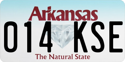 AR license plate 014KSE
