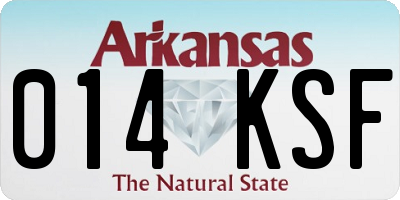 AR license plate 014KSF