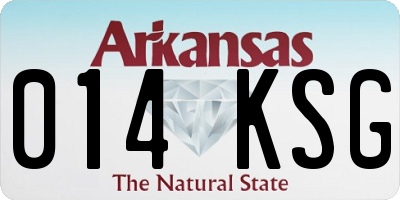 AR license plate 014KSG