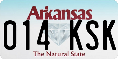 AR license plate 014KSK