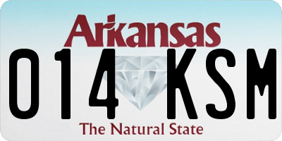 AR license plate 014KSM