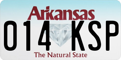 AR license plate 014KSP