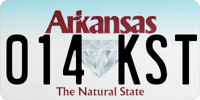 AR license plate 014KST