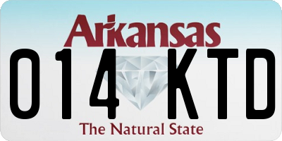 AR license plate 014KTD