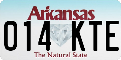 AR license plate 014KTE