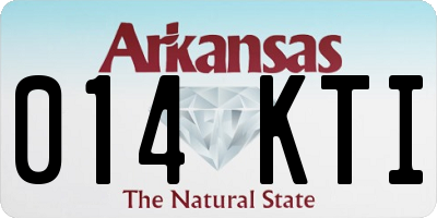 AR license plate 014KTI
