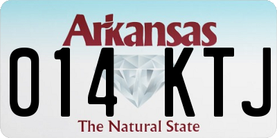 AR license plate 014KTJ
