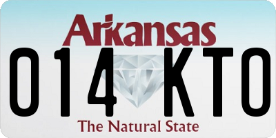 AR license plate 014KTO