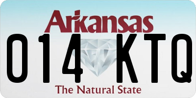 AR license plate 014KTQ