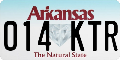 AR license plate 014KTR