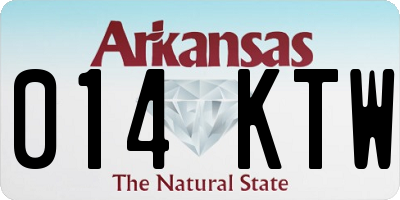 AR license plate 014KTW