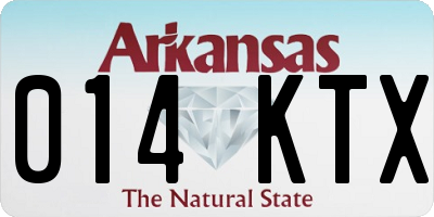 AR license plate 014KTX