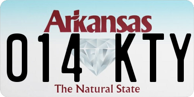AR license plate 014KTY