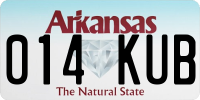 AR license plate 014KUB