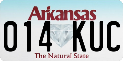 AR license plate 014KUC