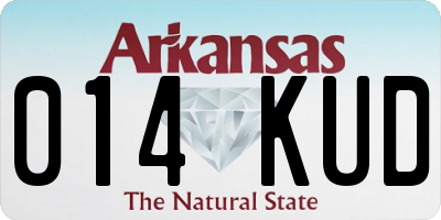 AR license plate 014KUD