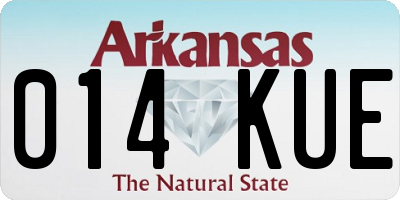 AR license plate 014KUE